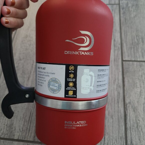 DrinkTanks Classic 64 oz Vacuum-Insulated Growler Duluth Trading Co. Edition NWT - Picture 8 of 12